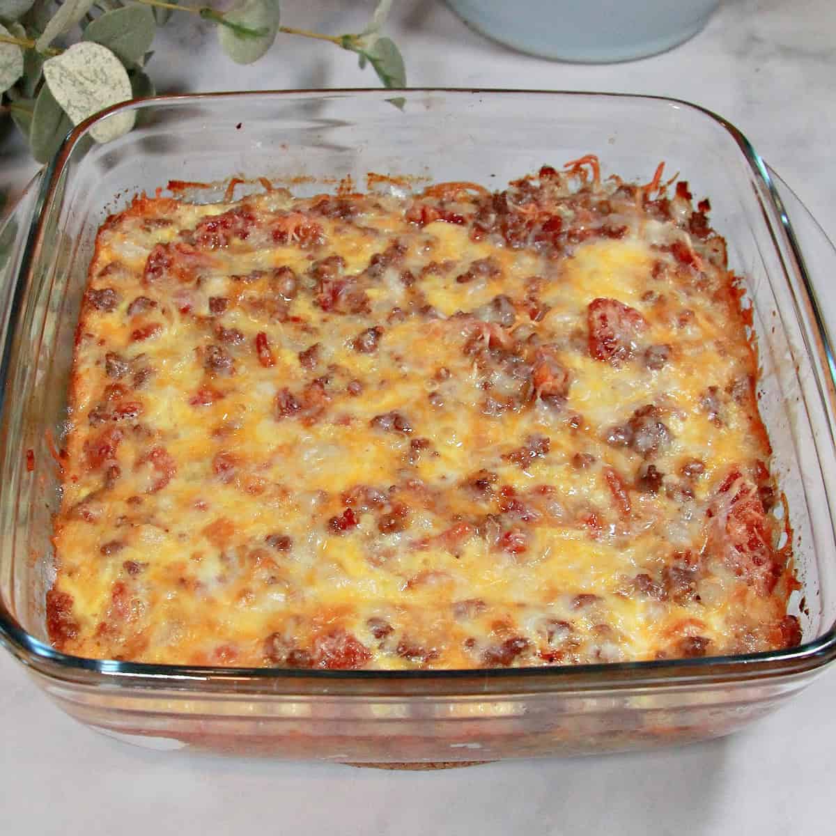 Bacon Cheeseburger Casserole | Sweet Ordeal | Easy Dinner