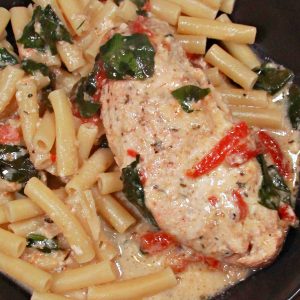 Slow Cooker Tuscan Chicken