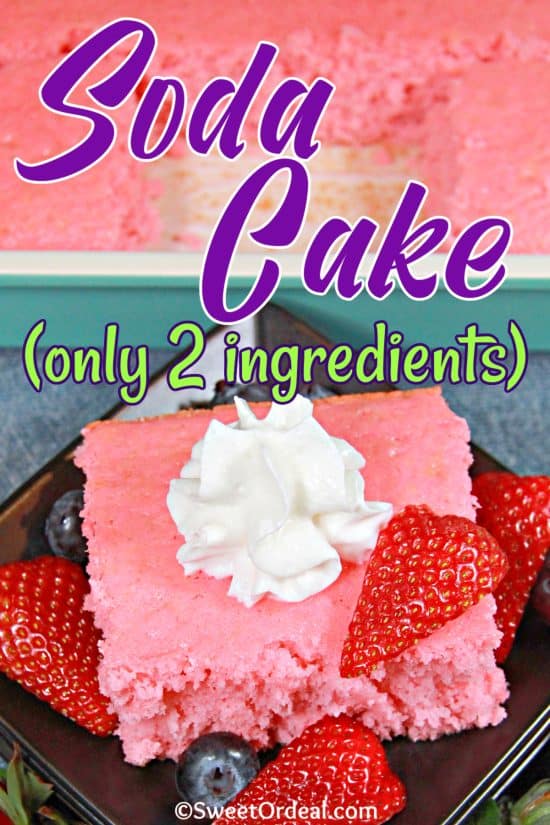 Soda Cake is the perfect quick-n-easy dessert that tastes absolutely delicious. Customize the flavors with the soda.