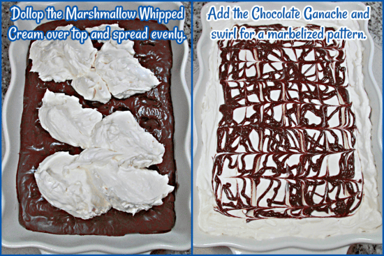 Chocolate Marshmallow Poke Cake is a chocolate lover's dream with layers of chocolaty goodness topped with whipped cream and ganache.
