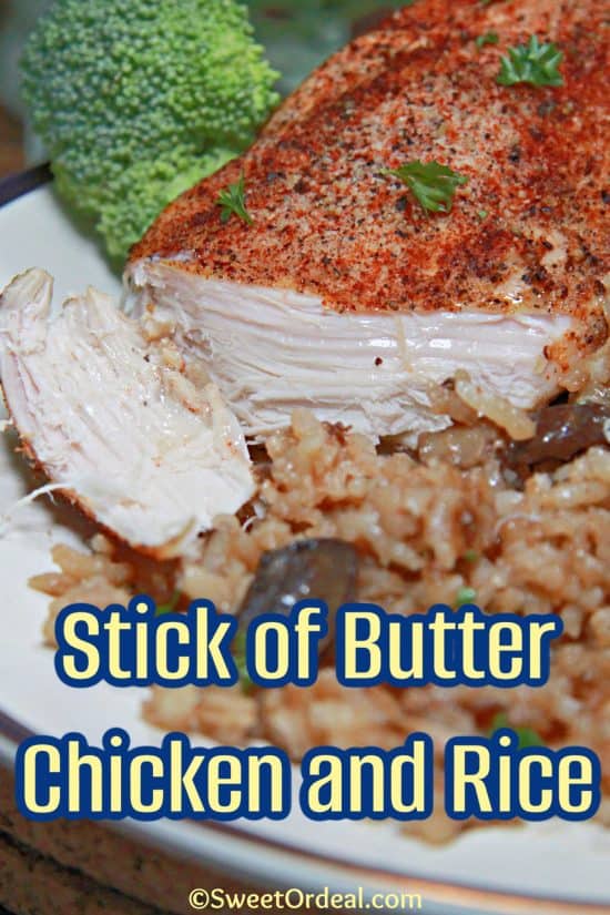 Stick of Butter Chicken and Rice is a vintage recipe using pantry staples with cozy in mind.