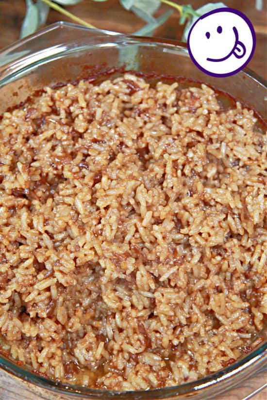 A mixture of soups, long grain rice, and lots of butter make this delicious side dish.