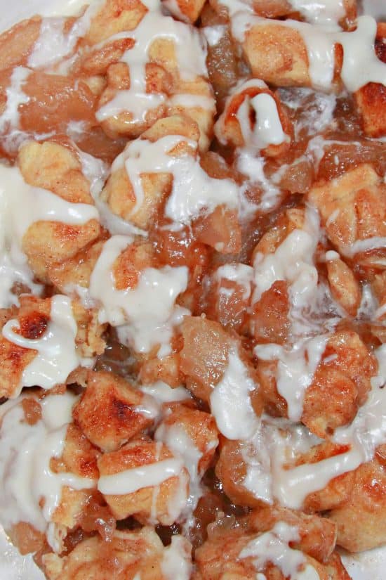 Apple Cinnamon Dessert is that no-fuss cozy treat with the bonus of no peeling apples or mixing dough.