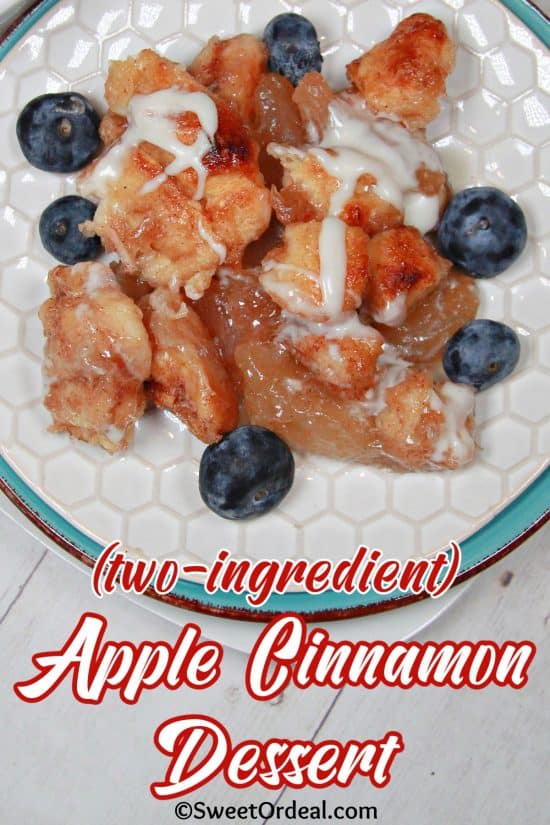 Apple Cinnamon Dessert is an easy, 2-ingredient recipe that delivers homemade results.