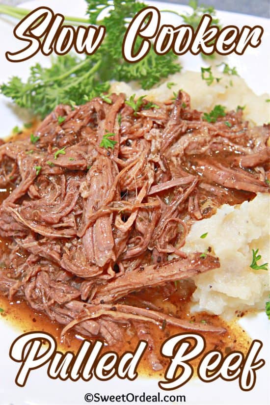 Melt-in-your-mouth chuck roast served in its own gravy served over mashed potatoes.