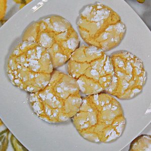Lemon Crackle Cookies