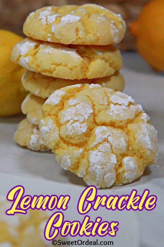 Lemon Crackle Cookies delivers big flavor with minimal effort using a shortcut: a boxed lemon cake mix.