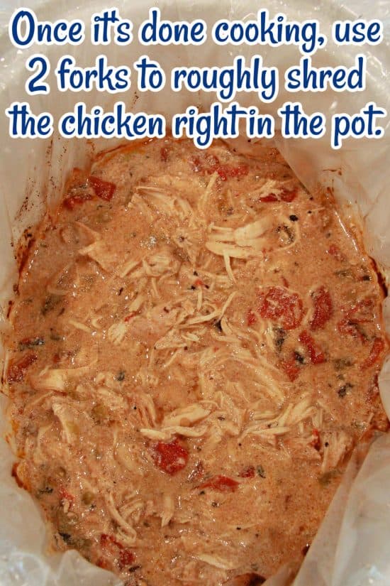 Slow Cooker Creamy Mexican Chicken is an easy dinner meal with very little prep in the morning.