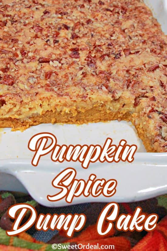 Pumpkin Spice Dump Cake is a delicious layered dessert perfect for holiday gatherings or just a crisp fall evening.