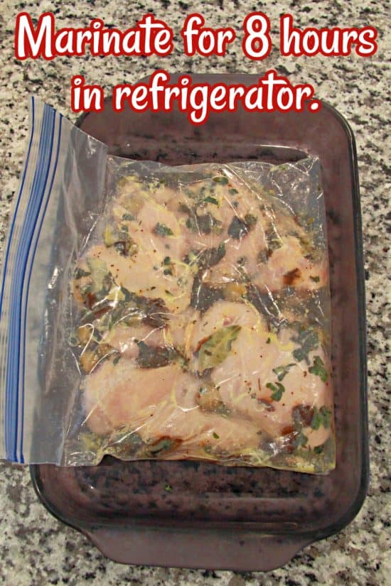Slow Cooker Chicken Marbella is a great make-ahead meal--marinate it the night before, then pop in into the slow cooker in the morning.