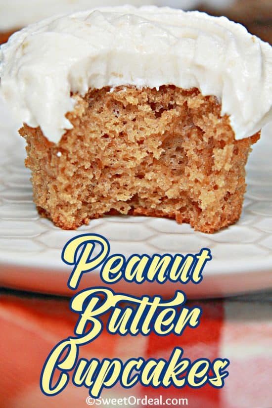 Peanut Butter Cupcakes are soft, moist, and rich in peanut butter flavor pairing perfectly with your favorite frosting.