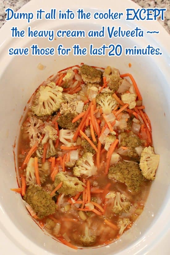 Slow Cooker Broccoli Cheese Soup is super easy to make using simple ingredients.