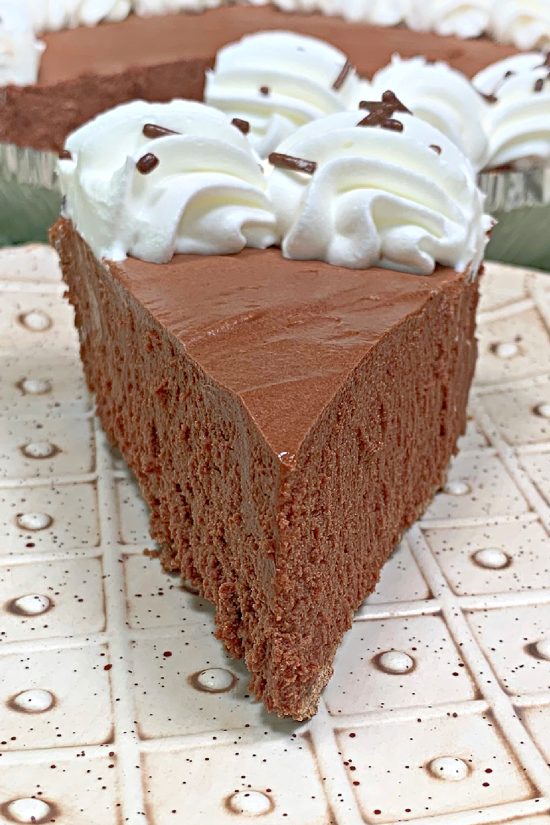 No Bake Chocolate Truffle Pie has that deep down, rich chocolaty taste that completely satisfies.