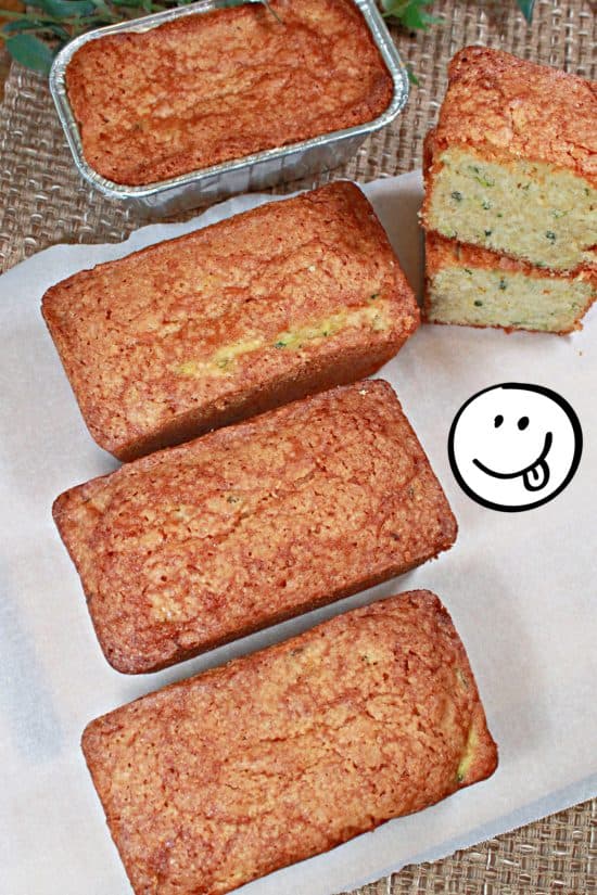 Small lemony bread -- each loaf has bright citrus notes from fresh juice and zest from lemons.