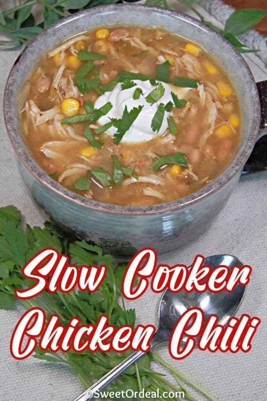 Slow Cooker Chicken Chili is a cozy, flavorful, and hearty meal that practically cooks itself.