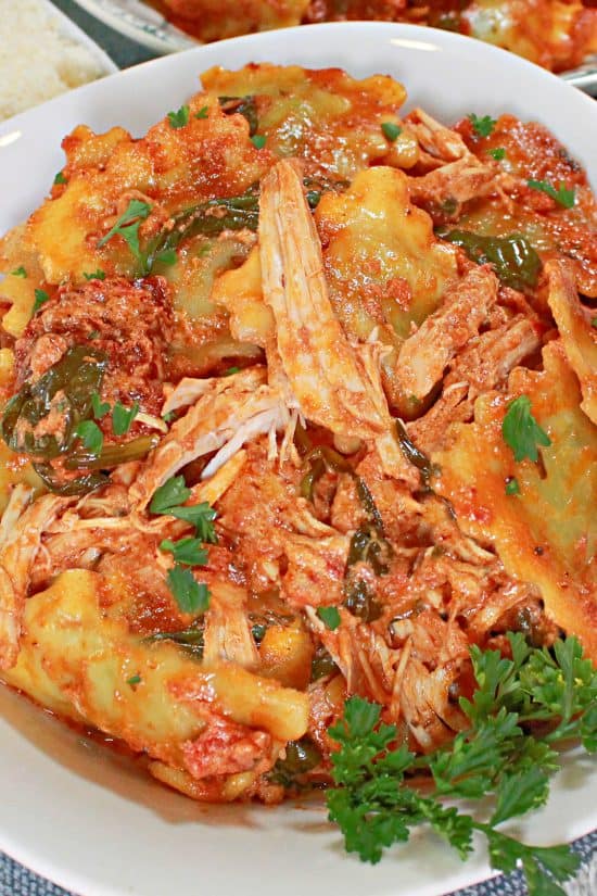 Slow Cooker Chicken Ravioli has everything you love about comfort food -- creamy, hearty, and packed with flavor.