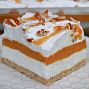 No Bake Pumpkin Lasagna