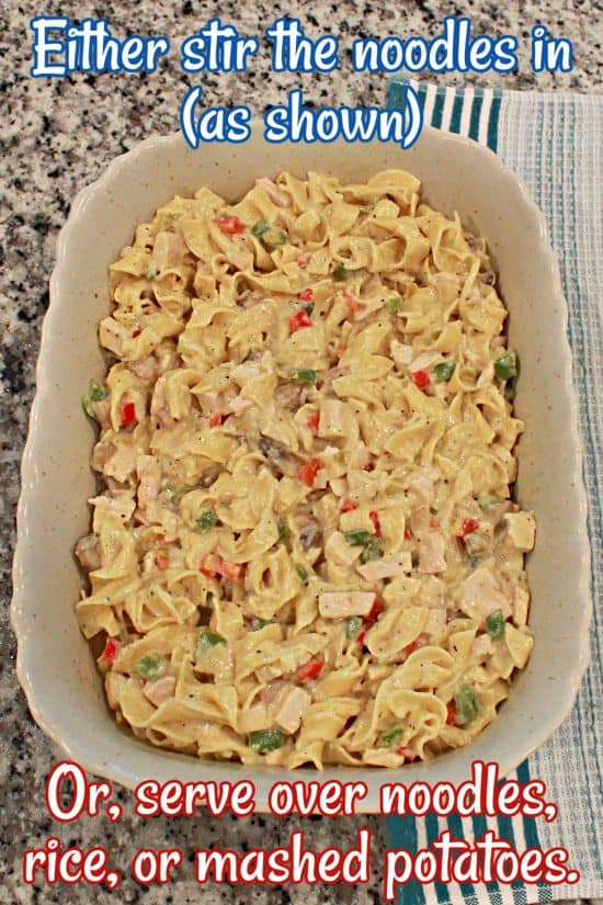 Texas Turkey Tetrazzini makes the best use of leftover turkey or chicken in this delicious meal.