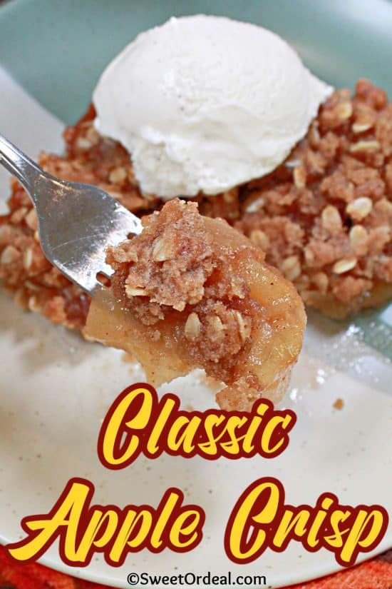 The perfect fall dessert to serve warm with a scoop of ice cream on top.