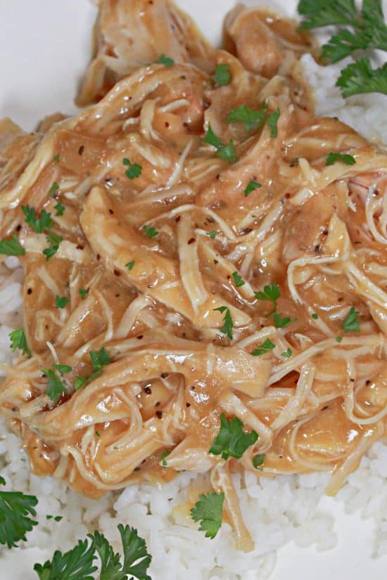 Slow Cooker Chicken and Gravy is not only super scrumptious, but it's also budget friendly.