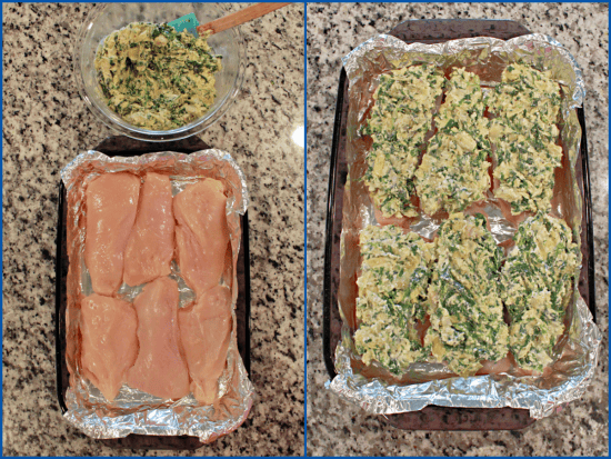 Spinach Artichoke Chicken Bake is a quick and easy dinner that goes with any side dish.