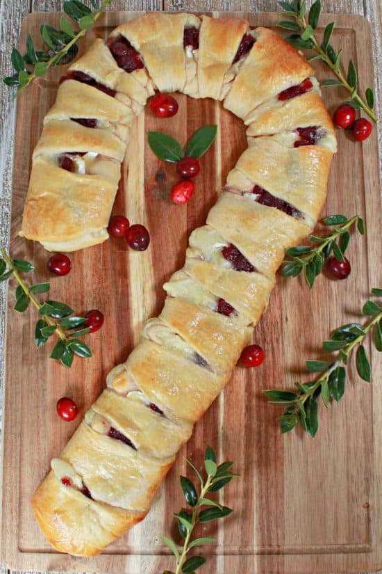 An appetizer you can customize into shapes, like a candy cane or wreath, has sweet and savory flavors to compliment any meal.