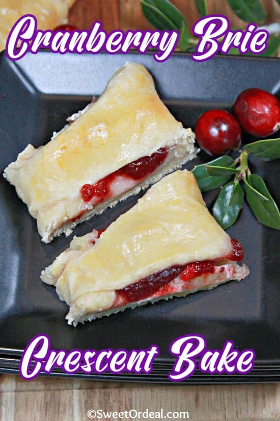 A sweet-tart filling from cranberries and the savory brie cheese is wrapped in a buttery flaky crust.
