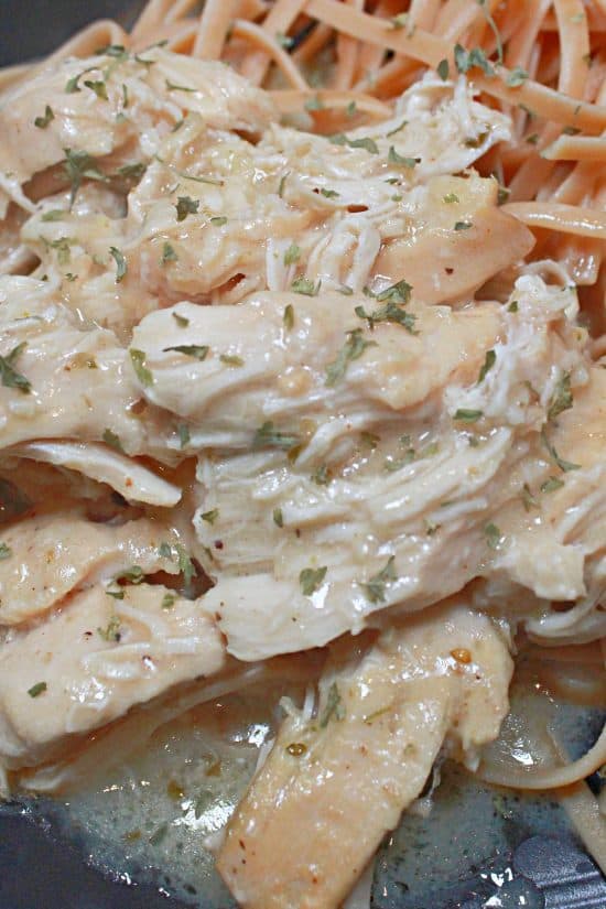 Slow Cooker Lemon Chicken is cozy, bright, buttery, and suspiciously easy to make.