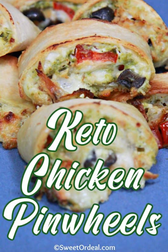 Keto Chicken Pinwheels are a delicious low-carb snack.