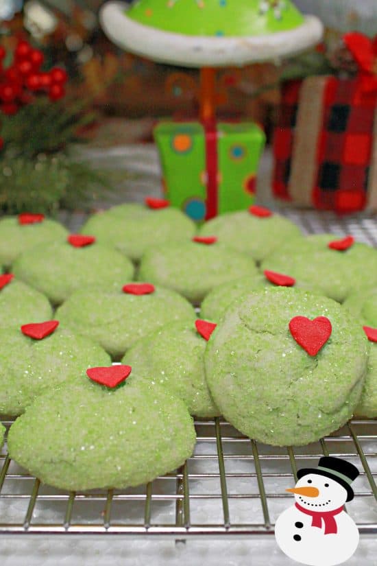 Grinch Cookies are a festive Christmas treat perfect for the Grinch in your life.