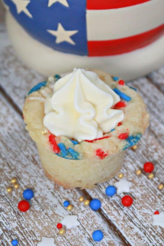 Delicious, bite-sized desserts that support whatever theme you have going with colored sprinkles.