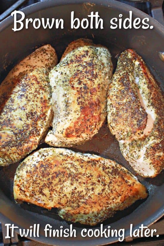 Chicken in Mushroom Sauce has seared breasts and a rich mushroom gravy that's perfect over pasta, rice, or mashed potatoes.