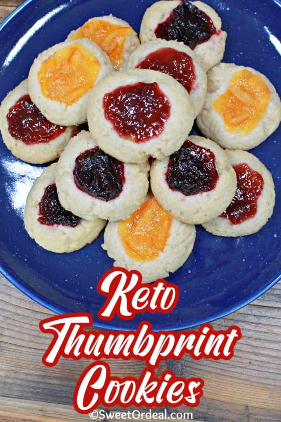 Keto Thumbprint Cookies taste like an ordinary cookie, but they're actually low-carb and sugar-free.