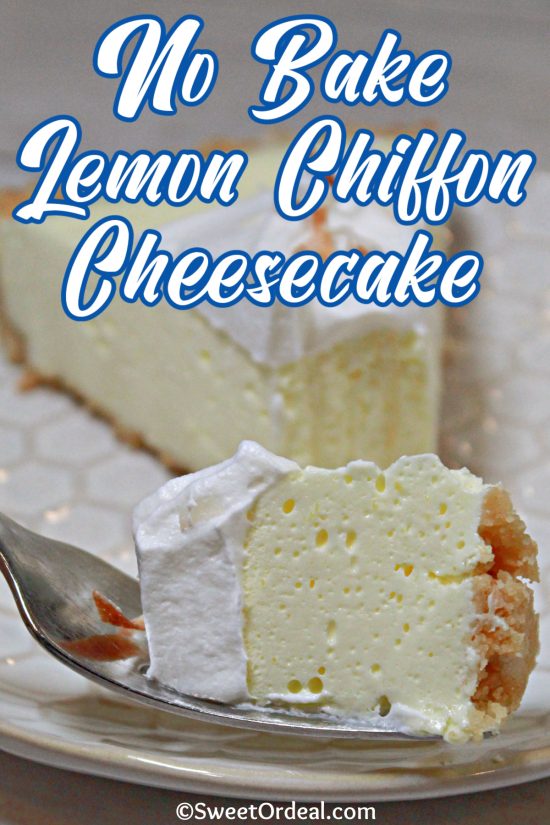 No Bake Lemon Chiffon Cheesecake is perfect for all occasions, especially hot summer days when the oven is overrated.