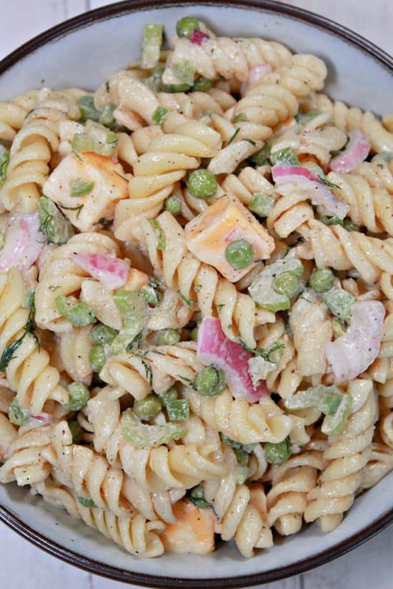 Creamy Dill Pasta Salad is a make-ahead dream, feeds a crowd, and it's loaded with delicious flavors.