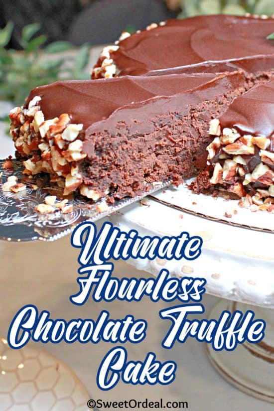 Ultimate Flourless Chocolate Truffle Cake is rich, silky, and unapologetically decadent.