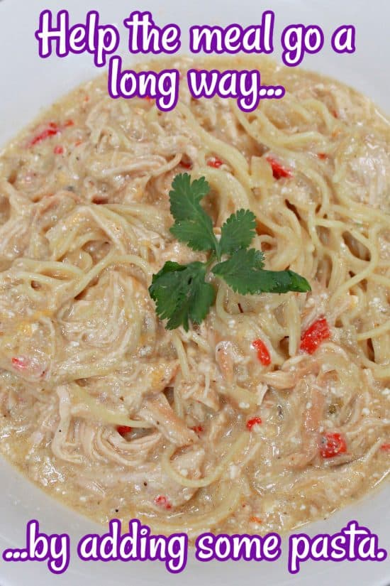 Creamy Enchilada Chicken is a dump-and-go recipe, perfect for busy days, plus it makes fantastic leftovers.