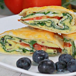 Spinach Egg Breakfast Quesadilla