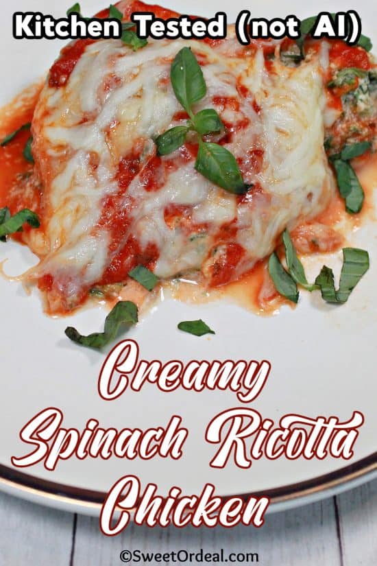 Creamy Spinach Ricotta Chicken is an easy, comforting dinner with rich flavor and little work.