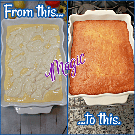 A dessert with magic layers that's loaded with lemony citrus notes.