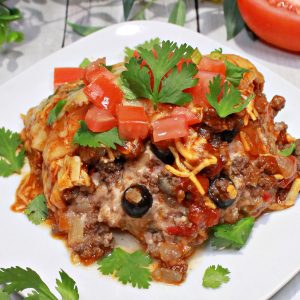 Slow Cooker Taco Lasagna