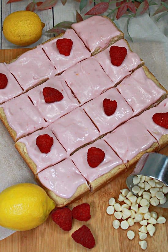 A rich, chewy dessert made from a cake mix and cream cheese frosting.