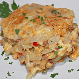 Cheesy Sausage Potato Bake