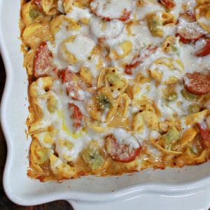 Creamy Pumpkin Tortellini Bake